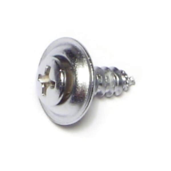 Midwest Fastener Sheet Metal Screw, #10 x 5/8 in, Chrometint Steel Oval Head Phillips Drive, 15 PK 64067 - main
